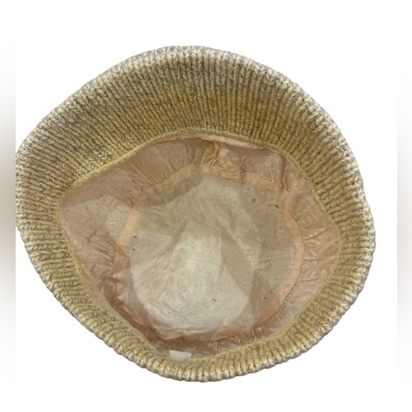 LOT OF 3 VINTAGE KNIT CAPS 1 NEWSBOY CAP 1 BERET 1 JAQUARD SKULL CAP W POM POM - Picture 5 of 13